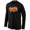 Superb Baltimore Orioles Long Sleeve MLB T Shirt Black