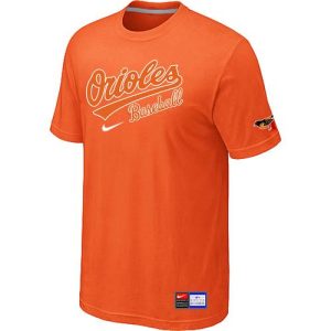 Superb Baltimore Orioles Nike Short Sleeve Practice MLB T Shirt Orange