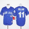 Superb Blue Jays #11 Kevin Pillar Blue Cool Base Stitched MLB Jersey