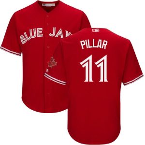 Superb Blue Jays #11 Kevin Pillar Red Cool Base Canada Day Stitched Youth MLB Jersey Retailers boost your inventory Order now to meet customer demand