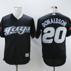 Superb Blue Jays #20 Josh Donaldson Black 2008 Turn Back The Clock Stitched MLB Jersey