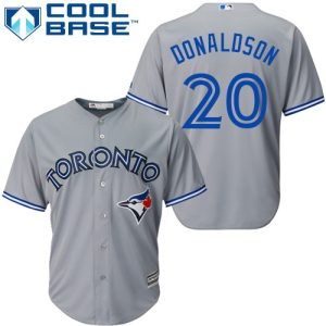 Superb Blue Jays #20 Josh Donaldson Grey Cool Base Stitched Youth MLB Jersey Act fast Only a few left Secure yours today