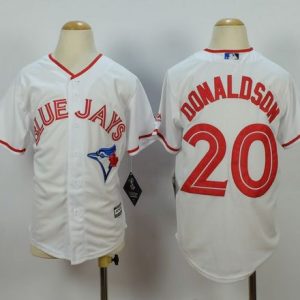 Superb Blue Jays #20 Josh Donaldson White 2015 Canada Day Stitched Youth MLB Jersey Collectors this is a must have Add it to your collection by ordering