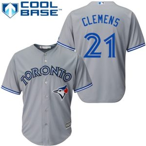 Superb Blue Jays #21 Roger Clemens Grey Cool Base Stitched Youth MLB Jersey Sports enthusiasts seize this opportunity Order now to feel the game excitement