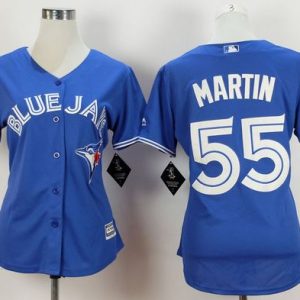 Superb Blue Jays #55 Russell Martin Blue Alternate Women's Stitched MLB Jersey Limited stock Order now to show your love for your team