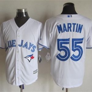 Superb Blue Jays #55 Russell Martin White New Cool Base Stitched MLB Jersey