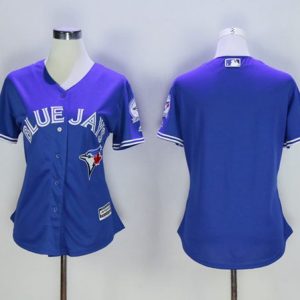 Superb Blue Jays Blank Blue Alternate 40th Anniversary Women's Stitched MLB Jersey Act fast Only a few left Secure yours today