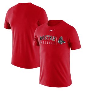 Superb Boston Red Sox Nike MLB Team Logo Practice T Shirt Red