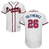 Superb Braves #26 Mike Foltynewicz White Flexbase Authentic Collection Stitched MLB Jersey