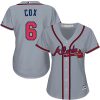 Superb Braves #6 Bobby Cox Grey Road Women's Stitched MLB Jersey Act fast Only a few left Secure yours today