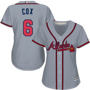 Superb Braves #6 Bobby Cox Grey Road Women's Stitched MLB Jersey Act fast Only a few left Secure yours today