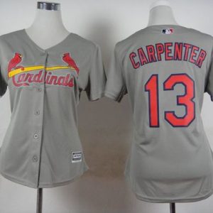 Superb Cardinals #13 Matt Carpenter Grey Road Women's Stitched MLB Jersey With high demand Don't miss out Order now to wear your team colors