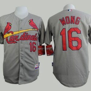 Superb Cardinals #16 Kolten Wong Grey Cool Base Stitched MLB Jersey