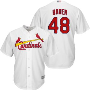 Superb Cardinals #48 Harrison Bader White New Cool Base Stitched MLB Jersey