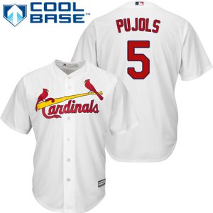 Superb Cardinals #5 Albert Pujols White Cool Base Stitched Youth MLB Jersey Hurry Exclusive offer Place your order immediately for a great jersey