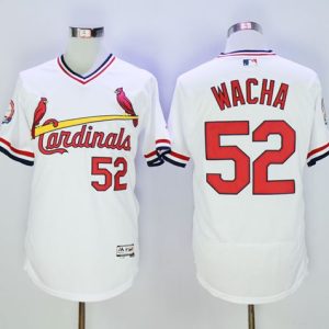 Superb Cardinals #52 Michael Wacha White Flexbase Authentic Collection Cooperstown Stitched MLB Jersey