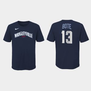 Superb Chicago Cubs #13 David Bote Youth Nike 2021 City Connect T Shirt   Navy Sports fans this is your chance Order soon to be part of the action