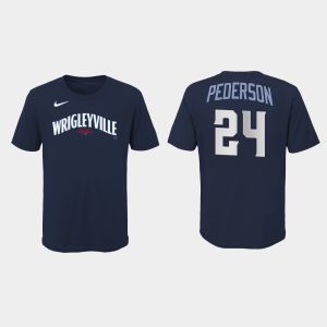 Superb Chicago Cubs #24 Joc Pederson Youth Nike 2021 City Connect T Shirt   Navy Act fast Only a few left Secure yours today