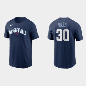 Superb Chicago Cubs #30 Alec Mills Men's Nike 2021 City Connect T Shirt    Navy Act fast Only a few left Secure yours today
