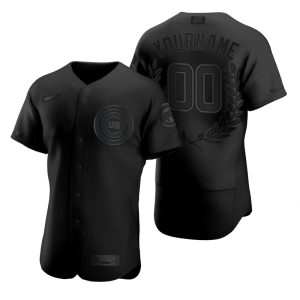 Superb Chicago Cubs Custom Men's Nike Black MLB MVP Limited Player Edition Jersey