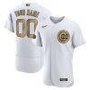 Superb Chicago Cubs Custom Men's Nike White 2022 MLB All Star Game Authentic Jersey