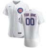 Superb Chicago Cubs Custom Men's Nike White Home 2020 Authentic Player Jersey