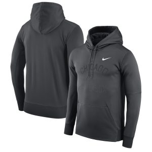 Superb Chicago White Sox Nike Therma Pullover Hoodie Black