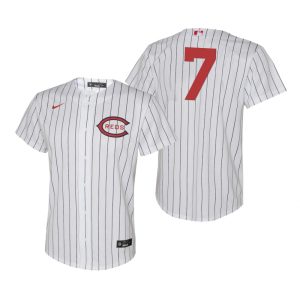 Superb Cincinnati Reds #7 Donovan Solano Youth 2022 Field of Dreams MLB Game Jersey   White Retailers boost your inventory Order now to meet customer demand