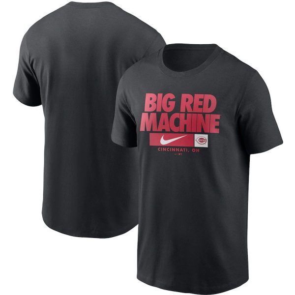 Superb Cincinnati Reds Nike Local Nickname T Shirt Black Retailers boost your inventory Order now to meet customer demand