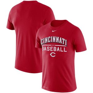 Superb Cincinnati Reds Nike Practice Performance T Shirt Red