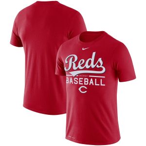 Superb Cincinnati Reds Nike Wordmark Practice Performance T Shirt Red