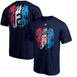 Superb Cleveland Guardians #12 Francisco Lindor Majestic 2019 Spring Training Name & Number T Shirt Navy With high demand Don't miss out Order now to wear your team colors