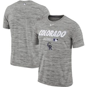Superb Colorado Rockies Nike Authentic Collection Velocity Team Issue Performance T Shirt Gray