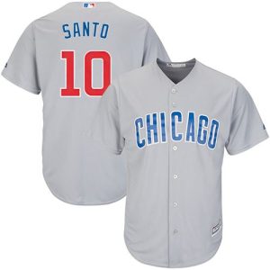 Superb Cubs #10 Ron Santo Grey Road Stitched Youth MLB Jersey Act fast Only a few left Secure yours today