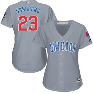 Superb Cubs #23 Ryne Sandberg Grey Road Women's Stitched MLB Jersey Be among the first buyers Order now to enjoy top notch quality