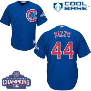 Superb Cubs #44 Anthony Rizzo Blue Alternate 2016 World Series Champions Stitched Youth MLB Jersey Be among the first buyers Order now to enjoy top notch quality