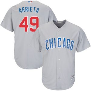 Superb Cubs #49 Jake Arrieta Grey Road Stitched Youth MLB Jersey Limited stock Order now to show your love for your team