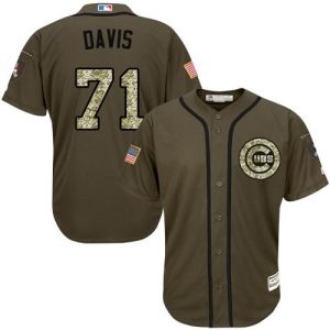 Superb Cubs #71 Wade Davis Green Salute to Service Stitched Youth MLB Jersey Retailers boost your inventory Order now to meet customer demand