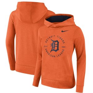 Superb Detroit Tigers Nike Women's Therma Pullover Hoodie Orange For a short time available Grab yours quickly to own a team jersey
