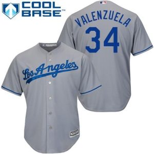 Superb Dodgers #34 Fernando Valenzuela Grey Cool Base Stitched Youth MLB Jersey Collectors this is a must have Add it to your collection by ordering