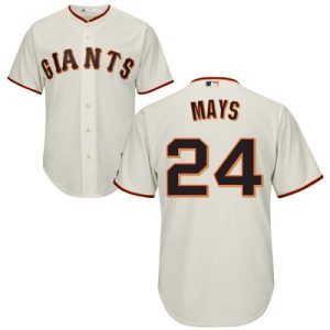 Superb Giants #24 Willie Mays Cream Cool Base Stitched Youth MLB Jersey Retailers boost your inventory Order now to meet customer demand