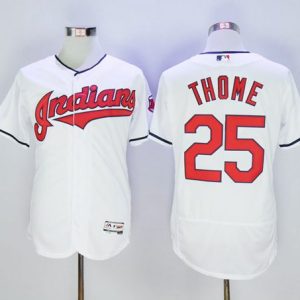 Superb Guardians #25 Jim Thome White Flexbase Authentic Collection Stitched MLB Jersey