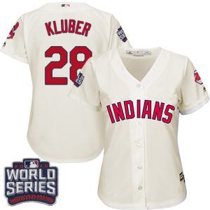 Superb Guardians #28 Corey Kluber Cream 2016 World Series Bound Women's Alternate Stitched MLB Jersey Sports enthusiasts seize this opportunity Order now to feel the game excitement