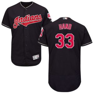 Superb Guardians #33 Brad Hand Navy Blue Flexbase Authentic Collection Stitched MLB Jersey