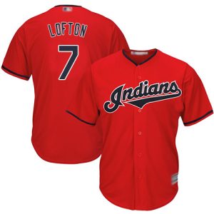 Superb Guardians #7 Kenny Lofton Red Stitched Youth MLB Jersey Limited stock Order now to show your love for your team