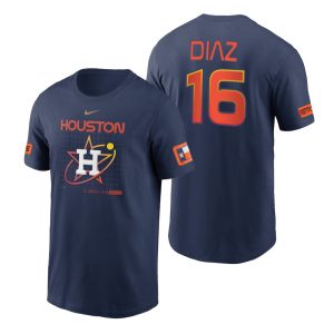 Superb Houston Astros #16 Aledmys Diaz Navy Nike Velocity 2022 City Connect T Shirt For a short time available Grab yours quickly to own a team jersey