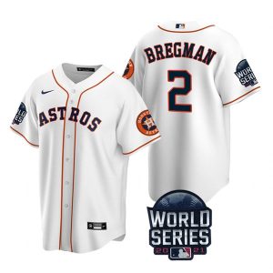 Superb Houston Astros #2 Alex Bregman Youth Nike 150th Anniversary 2021 World Series Authentic MLB Jersey   White Limited stock Order now to show your love for your team
