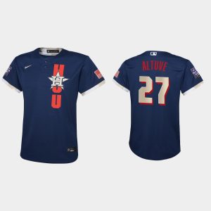 Superb Houston Astros #27 Jose Altuve Youth 2021 MLB All Star Game Navy Jersey Retailers boost your inventory Order now to meet customer demand