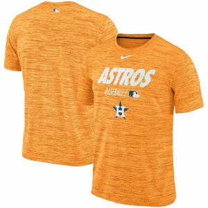 Superb Houston Astros Nike Authentic Collection Velocity Team Issue Performance T Shirt Orange