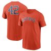 Superb Houston Astros Nike Jackie Robinson Day Team 42 T Shirt Orange For a short time available Grab yours quickly to own a team jersey